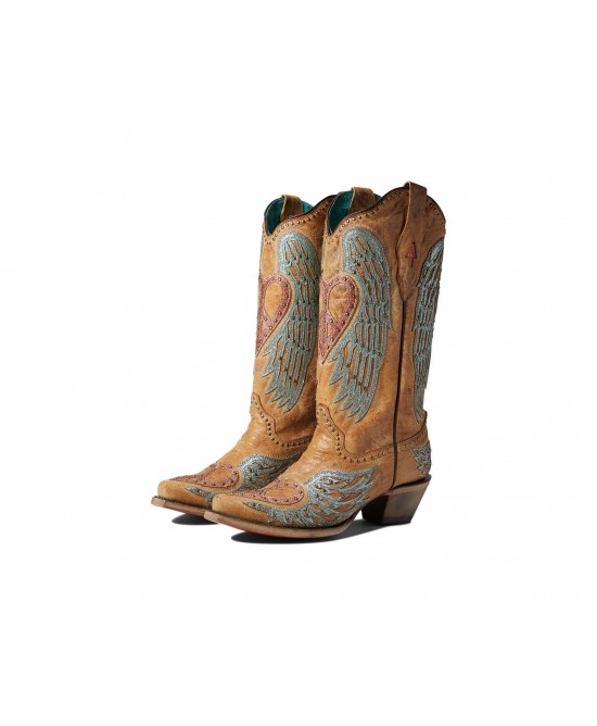 Corral heart angel wing cowgirl boots sale square toe